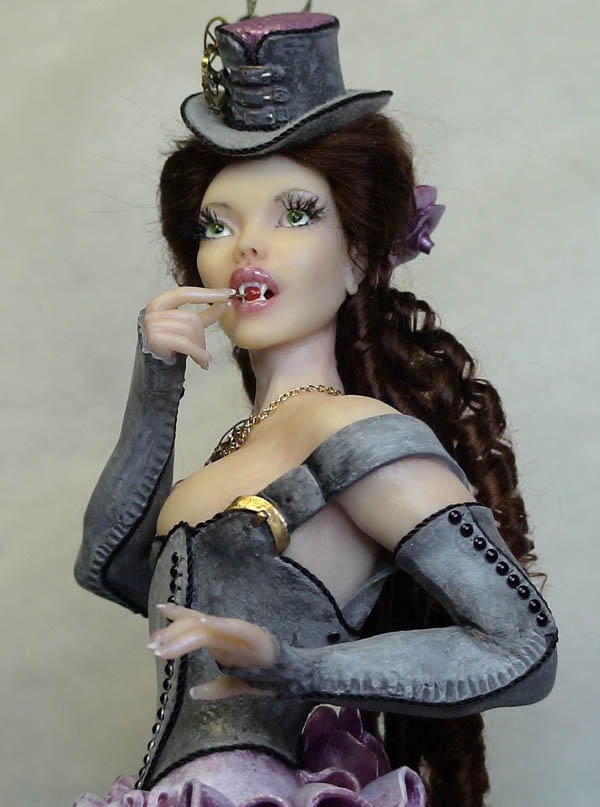 OOAK Steampunk, Vampire, Fairy, Art Doll, Sculpture, Barbara Kee